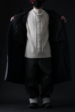 Load image into Gallery viewer, ISAMU KATAYAMA BACKLASH OVER COAT / GARMENT NATURAL DYED WOVEN + ELECTRIC HEATING LINER (INDIGO)