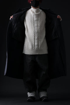 Load image into Gallery viewer, ISAMU KATAYAMA BACKLASH OVER COAT / GARMENT NATURAL DYED WOVEN + ELECTRIC HEATING LINER (INDIGO)
