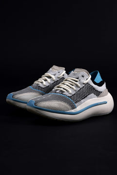 画像をギャラリービューアに読み込む, Y-3 Yohji Yamamoto QISAN KNIT SNEAKERS (Off White + Grey + Water Blue)