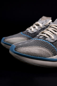 画像をギャラリービューアに読み込む, Y-3 Yohji Yamamoto QISAN KNIT SNEAKERS (Off White + Grey + Water Blue)