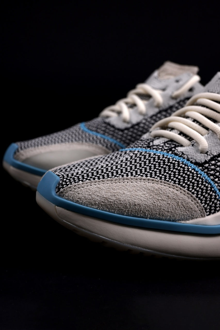画像をギャラリービューアに読み込む, Y-3 Yohji Yamamoto QISAN KNIT SNEAKERS (Off White + Grey + Water Blue)