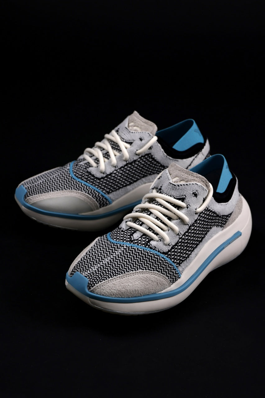 画像をギャラリービューアに読み込む, Y-3 Yohji Yamamoto QISAN KNIT SNEAKERS (Off White + Grey + Water Blue)