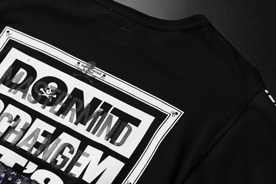 画像をギャラリービューアに読み込む, mastermind JAPAN x CHANGES exclusive ReBUILD T-SHIRT / OVERFIT (BLACK #B)