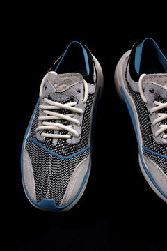 画像をギャラリービューアに読み込む, Y-3 Yohji Yamamoto QISAN KNIT SNEAKERS (Off White + Grey + Water Blue)