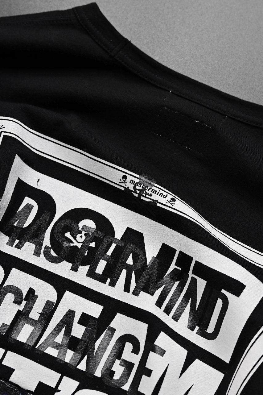画像をギャラリービューアに読み込む, mastermind JAPAN x CHANGES exclusive ReBUILD T-SHIRT / OVERFIT (BLACK #B)