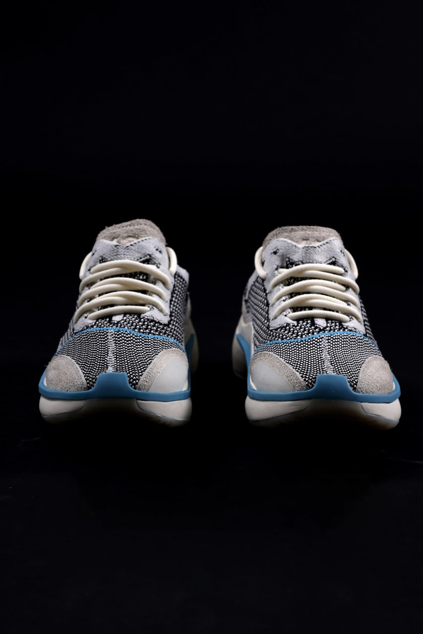 画像をギャラリービューアに読み込む, Y-3 Yohji Yamamoto QISAN KNIT SNEAKERS (Off White + Grey + Water Blue)