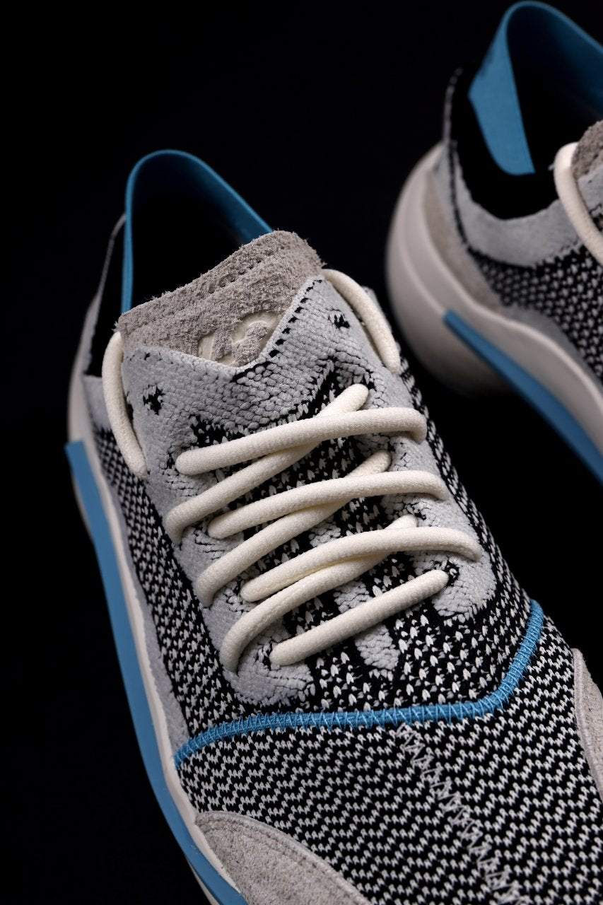 画像をギャラリービューアに読み込む, Y-3 Yohji Yamamoto QISAN KNIT SNEAKERS (Off White + Grey + Water Blue)