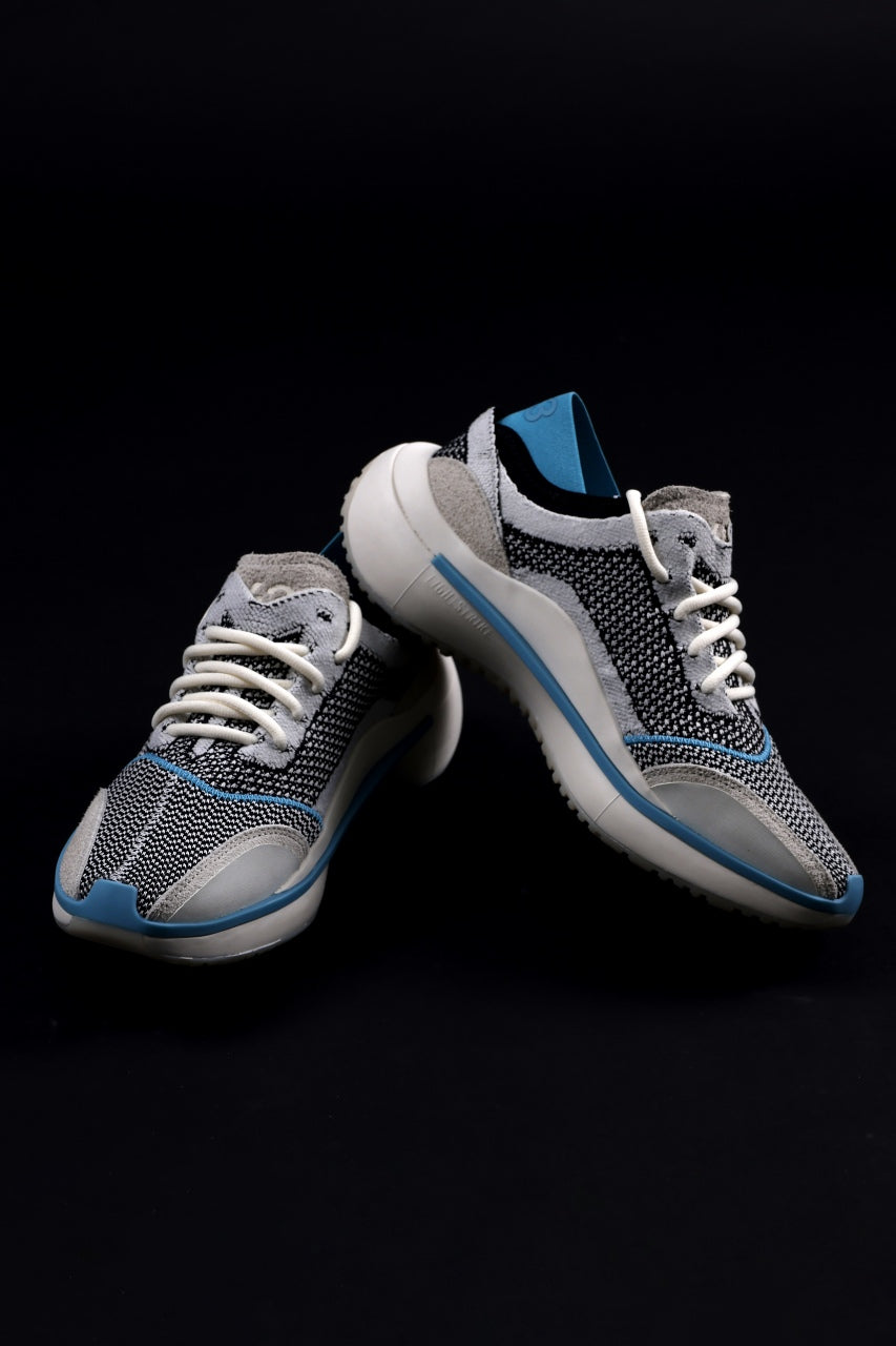 画像をギャラリービューアに読み込む, Y-3 Yohji Yamamoto QISAN KNIT SNEAKERS (Off White + Grey + Water Blue)