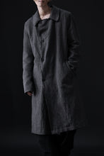 画像をギャラリービューアに読み込む, daub OFFICERS OVER COAT / VIRGIN WOOL + METALLIC FIBER (DARK GREY)