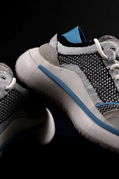 画像をギャラリービューアに読み込む, Y-3 Yohji Yamamoto QISAN KNIT SNEAKERS (Off White + Grey + Water Blue)