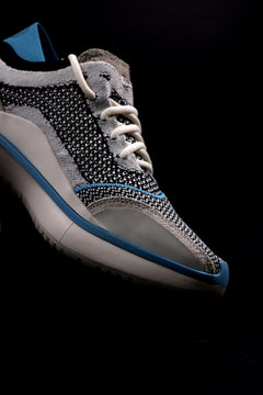 画像をギャラリービューアに読み込む, Y-3 Yohji Yamamoto QISAN KNIT SNEAKERS (Off White + Grey + Water Blue)