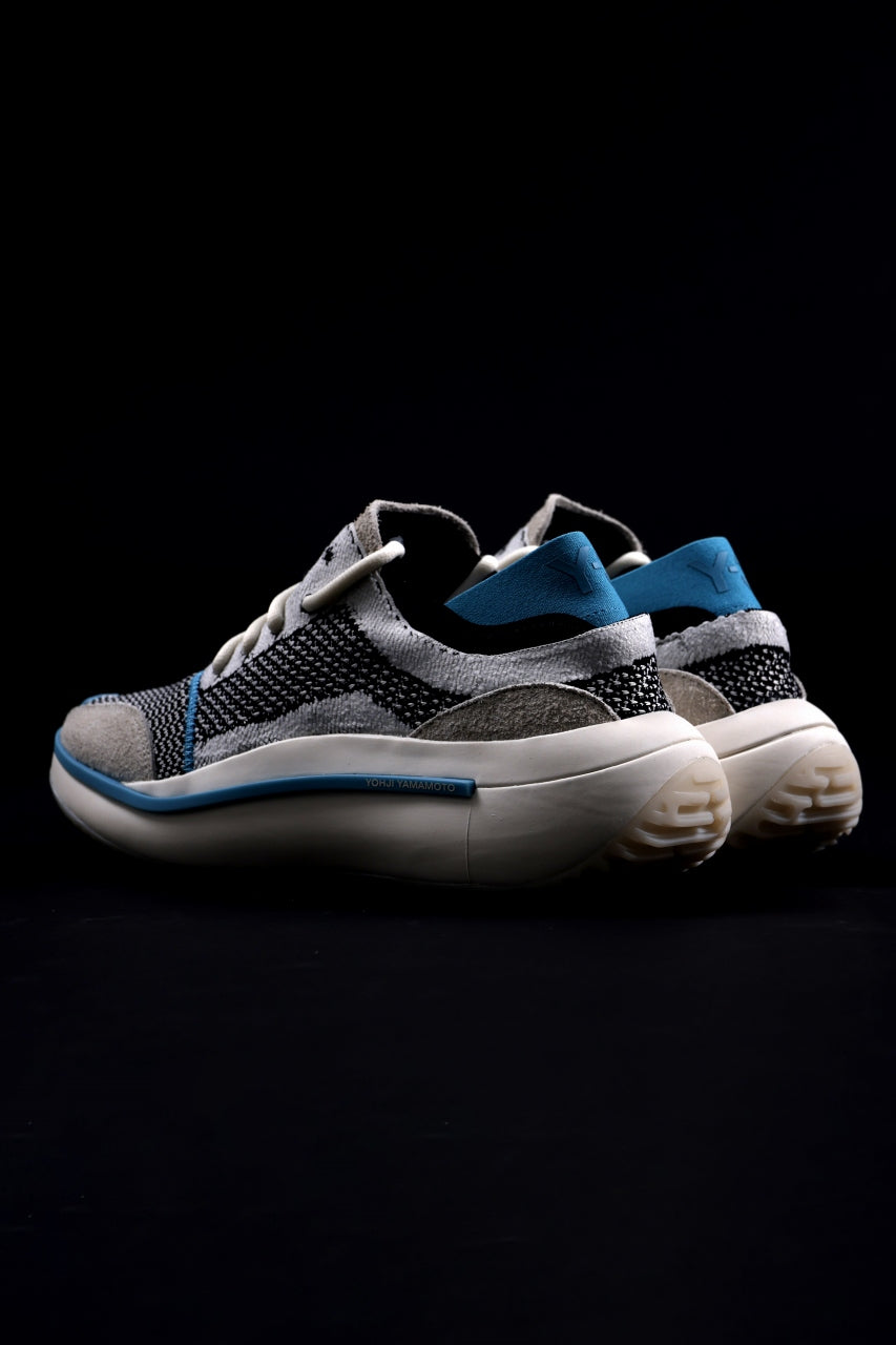 画像をギャラリービューアに読み込む, Y-3 Yohji Yamamoto QISAN KNIT SNEAKERS (Off White + Grey + Water Blue)