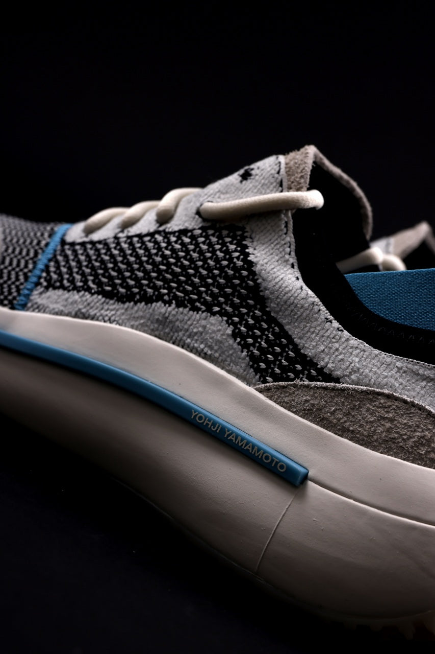 画像をギャラリービューアに読み込む, Y-3 Yohji Yamamoto QISAN KNIT SNEAKERS (Off White + Grey + Water Blue)