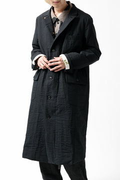 画像をギャラリービューアに読み込む, Aleksandr Manamis Double Benz Long Coat (BLACK)