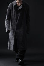 画像をギャラリービューアに読み込む, daub OFFICERS OVER COAT / VIRGIN WOOL + METALLIC FIBER (DARK GREY)