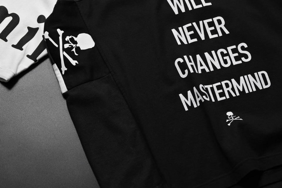 Load image into Gallery viewer, mastermind JAPAN x CHANGES exclusive SHORT SLEEVE TEE / REGULAR FIT (BLACK #CLASH)