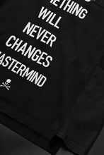 Load image into Gallery viewer, mastermind JAPAN x CHANGES exclusive SHORT SLEEVE TEE / REGULAR FIT (BLACK #NIRVANA-RED)