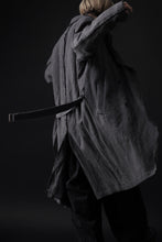 画像をギャラリービューアに読み込む, daub OFFICERS OVER COAT / VIRGIN WOOL + METALLIC FIBER (DARK GREY)