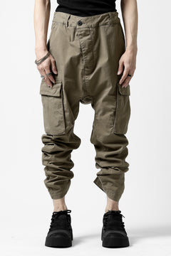 Load image into Gallery viewer, 11 BY BORIS BIDJAN SABERI CARGO POCKET PANTS / OBJECT DYED "P21B-F-1482" (MUD GREY)