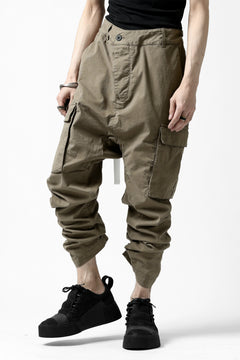 Load image into Gallery viewer, 11 BY BORIS BIDJAN SABERI CARGO POCKET PANTS / OBJECT DYED "P21B-F-1482" (MUD GREY)
