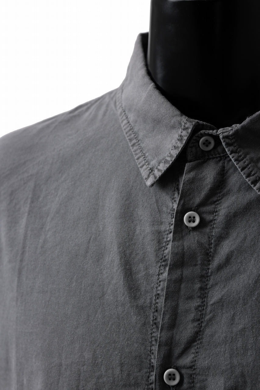 Load image into Gallery viewer, daub DYEING PLAIN SHIRT / ORGANIC COTTON (GREY)