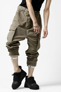 画像をギャラリービューアに読み込む, 11 BY BORIS BIDJAN SABERI CARGO POCKET PANTS / OBJECT DYED &quot;P21B-F-1482&quot; (MUD GREY)