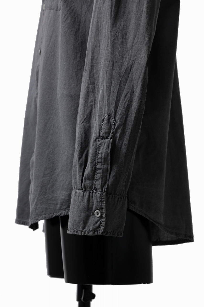Load image into Gallery viewer, daub DYEING PLAIN SHIRT / ORGANIC COTTON (GREY)