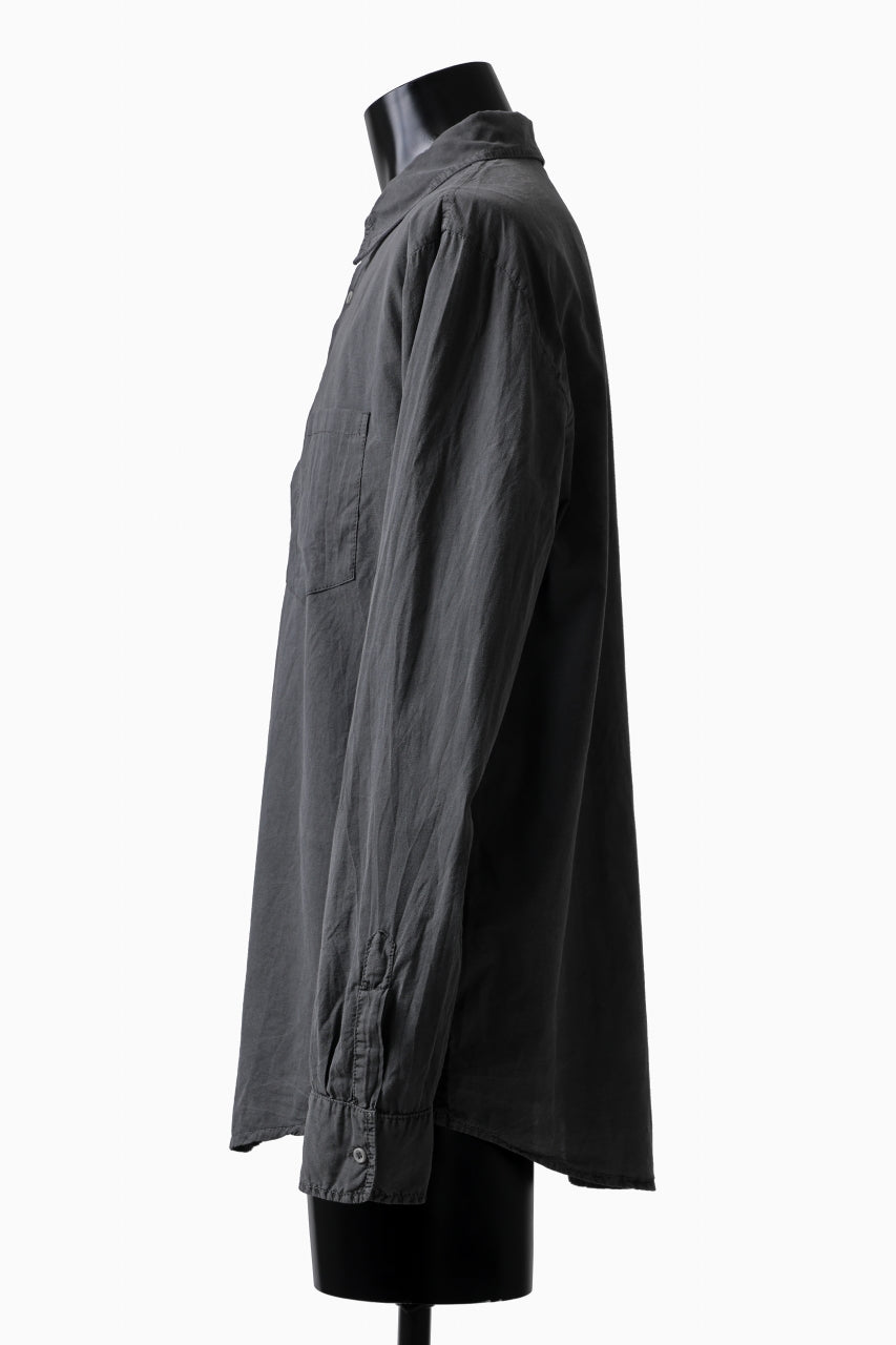 Load image into Gallery viewer, daub DYEING PLAIN SHIRT / ORGANIC COTTON (GREY)