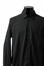 Load image into Gallery viewer, daub DYEING PLAIN SHIRT / ORGANIC COTTON (BLACK)