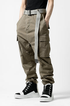 Load image into Gallery viewer, 11 BY BORIS BIDJAN SABERI CARGO POCKET PANTS / OBJECT DYED "P21B-F-1482" (MUD GREY)