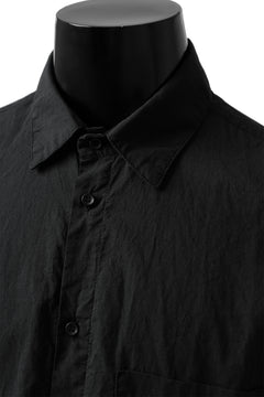 Load image into Gallery viewer, daub DYEING PLAIN SHIRT / ORGANIC COTTON (BLACK)