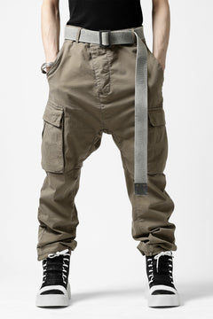 Load image into Gallery viewer, 11 BY BORIS BIDJAN SABERI CARGO POCKET PANTS / OBJECT DYED "P21B-F-1482" (MUD GREY)