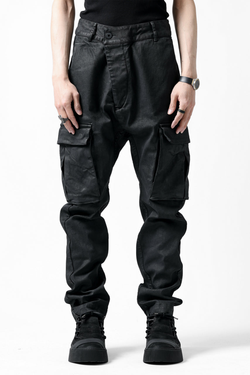 画像をギャラリービューアに読み込む, 11 BY BORIS BIDJAN SABERI CARGO POCKET PANTS / PIGMENT DYED "P21B-F-1481" (DARK BLUE)