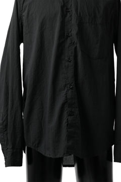 Load image into Gallery viewer, daub DYEING PLAIN SHIRT / ORGANIC COTTON (BLACK)