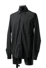 Load image into Gallery viewer, daub DYEING PLAIN SHIRT / ORGANIC COTTON (BLACK)
