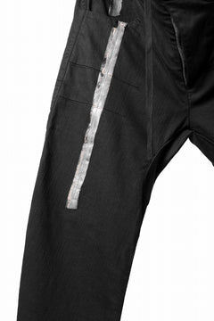 画像をギャラリービューアに読み込む, BORIS BIDJAN SABERI TIGHT FIT PANTS / OBJECT DYED &amp; SEAM TAPED &quot;P13.TF-FTS10001&quot; (BLACK)