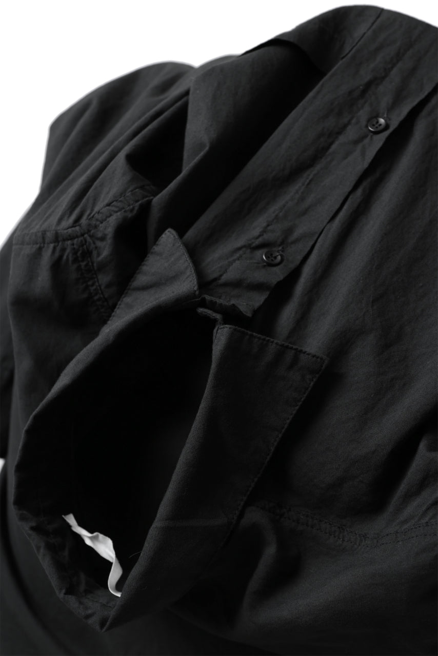 Load image into Gallery viewer, daub DYEING PLAIN SHIRT / ORGANIC COTTON (BLACK)