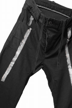 画像をギャラリービューアに読み込む, BORIS BIDJAN SABERI TIGHT FIT PANTS / OBJECT DYED & SEAM TAPED "P13.TF-FTS10001" (BLACK)