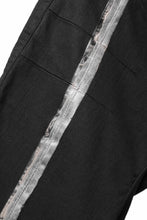 画像をギャラリービューアに読み込む, BORIS BIDJAN SABERI TIGHT FIT PANTS / OBJECT DYED &amp; SEAM TAPED &quot;P13.TF-FTS10001&quot; (BLACK)