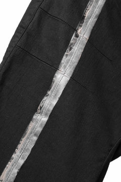 画像をギャラリービューアに読み込む, BORIS BIDJAN SABERI TIGHT FIT PANTS / OBJECT DYED & SEAM TAPED "P13.TF-FTS10001" (BLACK)