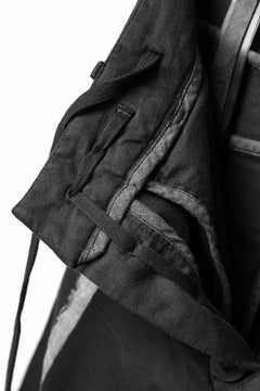 画像をギャラリービューアに読み込む, BORIS BIDJAN SABERI TIGHT FIT PANTS / OBJECT DYED & SEAM TAPED "P13.TF-FTS10001" (BLACK)