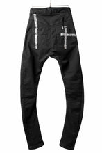 画像をギャラリービューアに読み込む, BORIS BIDJAN SABERI TIGHT FIT PANTS / OBJECT DYED & SEAM TAPED "P13.TF-FTS10001" (BLACK)