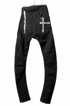 画像をギャラリービューアに読み込む, BORIS BIDJAN SABERI TIGHT FIT PANTS / OBJECT DYED & SEAM TAPED "P13.TF-FTS10001" (BLACK)