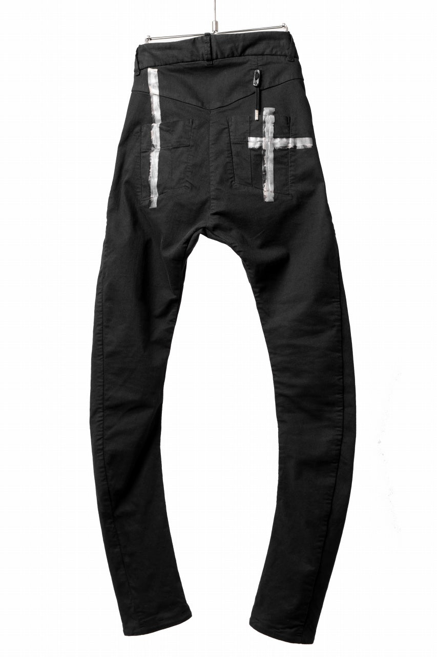 画像をギャラリービューアに読み込む, BORIS BIDJAN SABERI TIGHT FIT PANTS / OBJECT DYED &amp; SEAM TAPED &quot;P13.TF-FTS10001&quot; (BLACK)