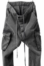 画像をギャラリービューアに読み込む, 11 BY BORIS BIDJAN SABERI CARGO POCKET PANTS / ACID OBJECT DYED "P21B-F-1481" (ACID GREY)