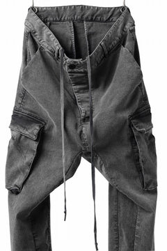 画像をギャラリービューアに読み込む, 11 BY BORIS BIDJAN SABERI CARGO POCKET PANTS / ACID OBJECT DYED "P21B-F-1481" (ACID GREY)