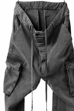 画像をギャラリービューアに読み込む, 11 BY BORIS BIDJAN SABERI CARGO POCKET PANTS / ACID OBJECT DYED "P21B-F-1481" (ACID GREY)