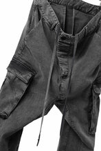 画像をギャラリービューアに読み込む, 11 BY BORIS BIDJAN SABERI CARGO POCKET PANTS / ACID OBJECT DYED "P21B-F-1481" (ACID GREY)
