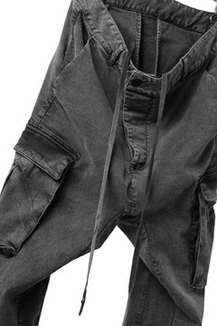 画像をギャラリービューアに読み込む, 11 BY BORIS BIDJAN SABERI CARGO POCKET PANTS / ACID OBJECT DYED "P21B-F-1481" (ACID GREY)