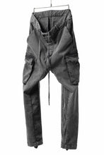 画像をギャラリービューアに読み込む, 11 BY BORIS BIDJAN SABERI CARGO POCKET PANTS / ACID OBJECT DYED "P21B-F-1481" (ACID GREY)